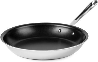 Сковорода з антипригарним покриттям All-Clad D3 Pro, 30.5 см, 3-шарова, з нержавіючої сталі
