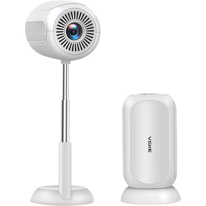 Міні-проектор VGKE з Android TV 13.0, 23000 люмен, Full HD 4K, WiFi6, Bluetooth, автофокус, автоматична корекція трапецеїдальних спотворень, для телефону/зовнішнього використання/ноутбука