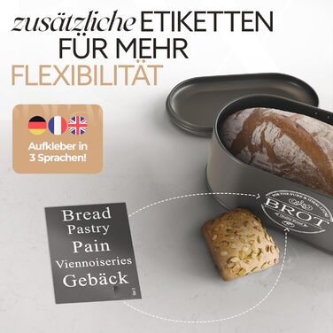 Набір контейнерів для зберігання продуктів IDEALTASTIC® Premium (3 шт x 500г) – кава, цукор, борошно | Зберігання в вакуумі | Чорний матовий