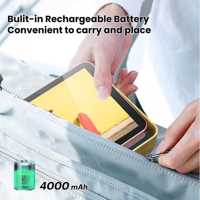 Цифровий фоторушій Kodak 10 дюймів з акумулятором, WiFi, 16 GB, IPS HD сенсорний екран, рожевий. Діліться фотографіями з родиною та друзями через додаток.