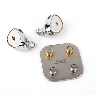 Динамічний вушний монітор LINSOUL SIMGOT EA1000 Fermat 10 мм, HiFi IEM, посріблений кабель OFC