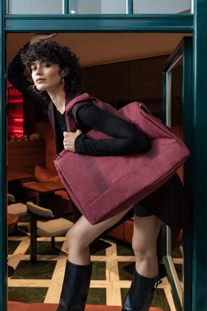 Сумка-органайзер Reisenthel Allrounder L Twist Maroon – універсальна для подорожей, роботи та відпочинку