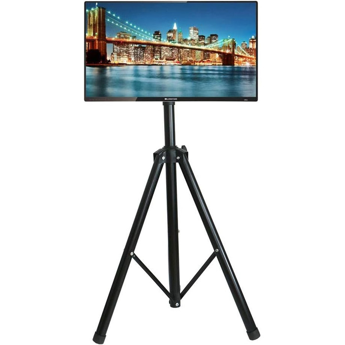 Штатив для телевізора YFLY: регульована висота, для плоских екранів 81-139.7 см, чорний