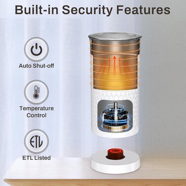 SIMPLETASTE: Електричний спінювач молока 4-в-1, автоматичний, для гарячого та холодного напою, з підігрівом, автоматичне вимкнення, білий