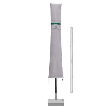 Чохол для садового парасоля Sekey: захисна накидка з кріпленням, водонепроникний, 190 x 30/50 см, світло-сірий