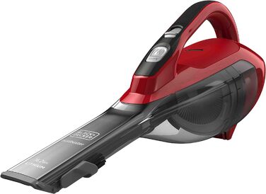 Акумуляторний ручний пилосос BlackDecker Dustbuster DVA320J (10,8 В, 2,0 Агод, з циклонною дією, висувною щілинною насадкою та розкладною щіткою для м'яких меблів, акумуляторний пилосос із насадкою з довгим всмоктуванням) Титан (10,8 В (16,2 Втгод))