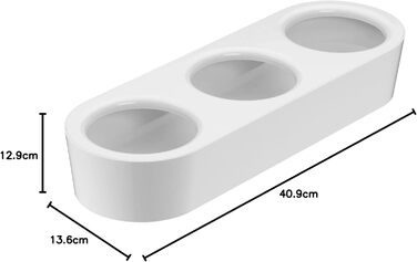 Набір горщиків для трав WMF Gourmet з системою поливу, 3 шт., для кухні, 36x12,5x12,5 см, білий, для свіжих трав