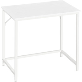 Письмовий стіл VASAGLE, промисловий дизайн, металевий каркас, вінтажний коричнево-чорний (50 x 80 x 76 см)
