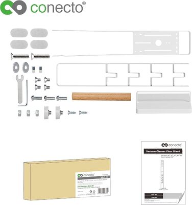 Підставка для пилососа conecto SA-VAC-50, біла