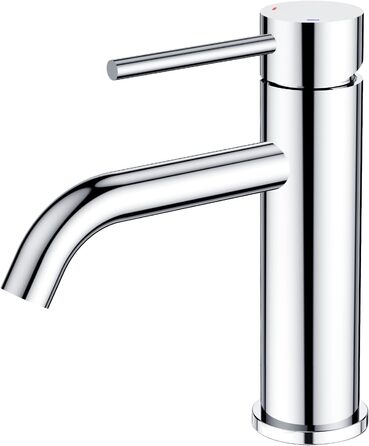 Змішувач для ванної кімнати FORIOUS з комплектом зливу, чорний, висота виливу 190 мм, однорідний, для умивальника, ванної кімнати