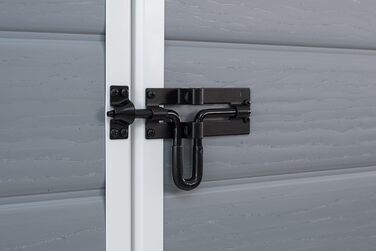 Сарай садовий Keter Manor Pent 6x4 сірий, пластиковий, вологостійкий, 183.5x111x200.5 см