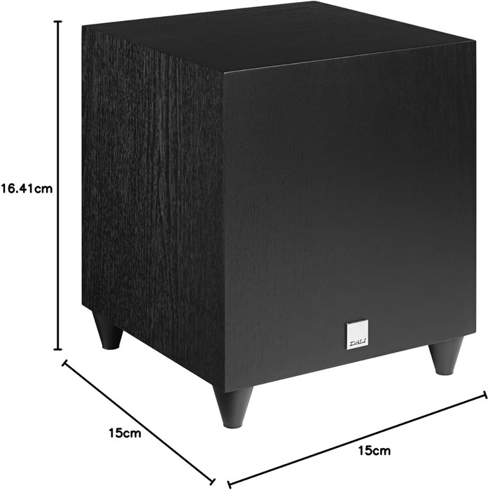 Сабвуфер DALI SUB C-8 D 8 НЧ-динамік, 170 Вт RMS/220 Вт, елегантний дизайн, попелясто-чорний
