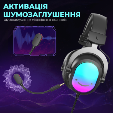 Навушники Fifine H16 7.1 Black RGB