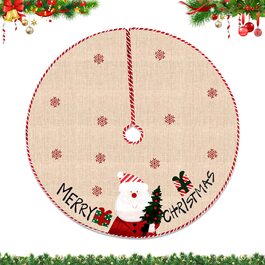 Спідниця для різдвяної ялинки, килимок для підставки для різдвяної ялинки, кругла ковдра для різдвяної ялинки, Різдвяна ковдра для різдвяної ялинки, 108 см