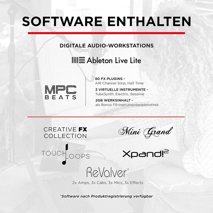 M-Audio Air 192|6: USB аудіоінтерфейс для професійного запису (2 XLR/Line входи, софт в комплекті)