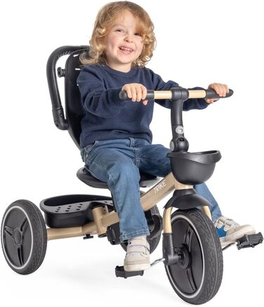 Триколісний велосипед Chicco 4-в-1 бежевий: від 6 місяців до 4 років, знімний капюшон, EVA колеса, телескопічна ручка