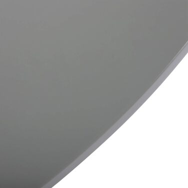 Круглий стіл DORAFAIR: скандинавський кухонний стіл, MDF, білий, 80x80x72 см, 4 ніжки, сірий