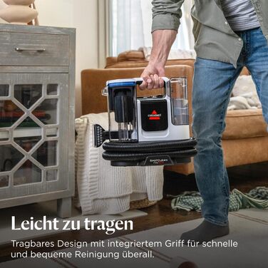 BISSELL SpotClean ProHeat Advanced - професійний мийник килимів та м'яких меблів, 1125W, з кабелем, 3924N