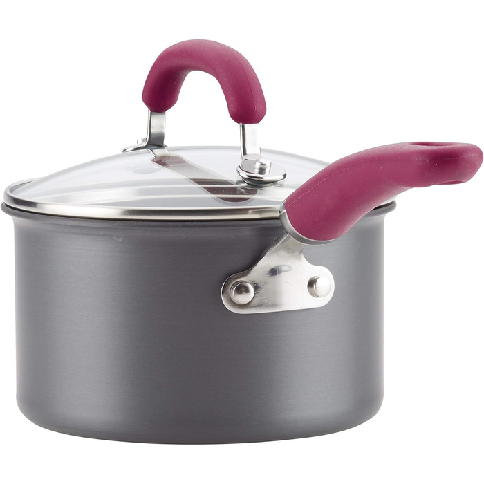 Набір посуду Rachael Ray, 11 предметів, з антипригарним покриттям, з хард-анодованого алюмінію (сірий)