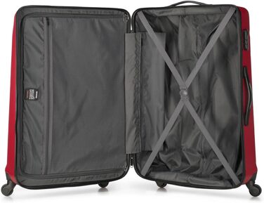 Валіза на колесах WITTCHEN Globe Line, ручна поклажа, ABS, кодовий замок, 25 x 33 x 33 x 16,5 см, червоний (Lufthansa/Eurowings/Ryanair/Condor/Discover Airlines)