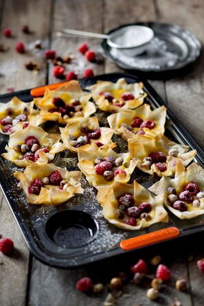 Форма для маффінів LE CREUSET, 12 шт., Ø 7 см, з антипригарним покриттям, для закваски, з вуглецевої сталі, антрацит/помаранчевий