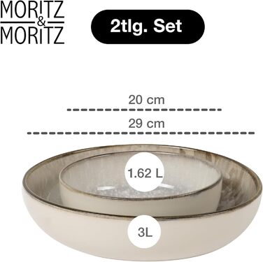 Набір посуду Moritz & Moritz BLOSSOM 24 предмети на 6 осіб - сучасний сервіз з порцеляни з квітковим дизайном, тарілки, чашки, миски та салатники