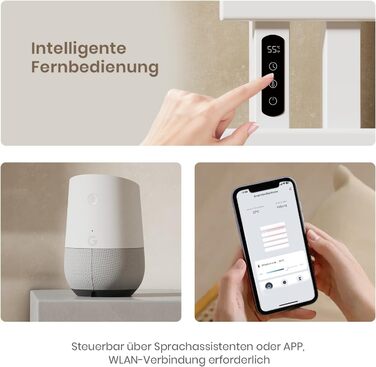 Електричний рушникосушар EMKE з Wi-Fi, 1000x500 мм, 320W, чорний (правий)