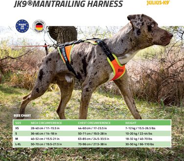 Юліус-К9, 19тр-для-Аза, Причіпна і вулична собача упряж, Розмір УФ-Помаранчевий з неоновою окантовкою УФ-Помаранчевий з неоновою окантовкою (XS, УФ-Помаранчевий з неоновою окантовкою)