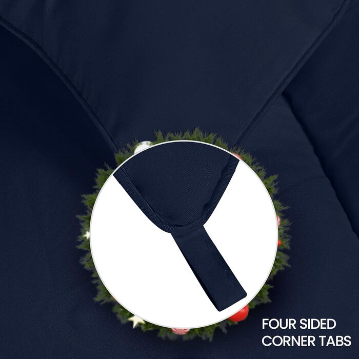 Ковдра Utopia Bedding - всесезонна, 370 GSM, дихаюча, стеганий, супер м'який, білий (200 x 220 см, морська хвиля)