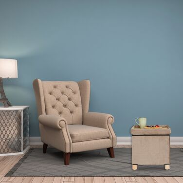 Зручний пуф Relaxdays з підспівателем