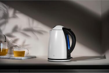 Електричний чайник WMF Stelio 1,7л з фільтром від накипу, нержавіюча сталь, матове покриття, підсвітка рівня води