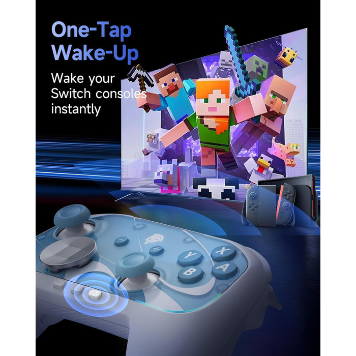 Контролер EasySMX S10 Switch 2 Pro з NFC, змінним D-Pad, магнітними панелями та акумулятором 1200mAh