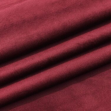 Оксамитові штори MIULEE, 2 шт., непрозорі щільні штори, наскрізні штори, оксамитові щільні штори, розсувні штори для спальні, вітальні (Ш х В) (140 х 280 см, червоне вино)