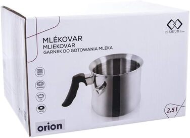 Каструля для молока Orion Group з нержавіючої сталі 2.5 л (без кришки)
