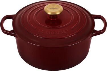 Le Creuset Signature Казанок з чавуну з кришкою, Ø Круглий, 4.2 л, Ocean (Рона), для всіх типів плит, включаючи індукційну
