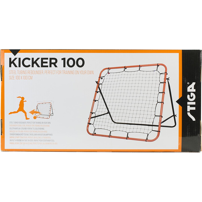 Кікер для підбору м'яча STIGA для футболу, сітка для відскоку футбольних воріт для тренувань 150 х 150 см