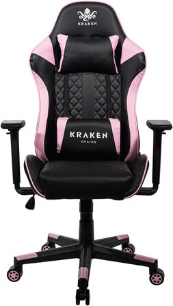 Дитяче ігрове крісло KRAKEN CHAIRS чорно-рожеве