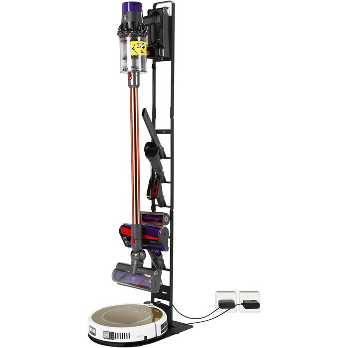 Тримач для пилососа DingGreat для Dyson V15-V6 та інших, окремо стоячий, без свердління (чорний)