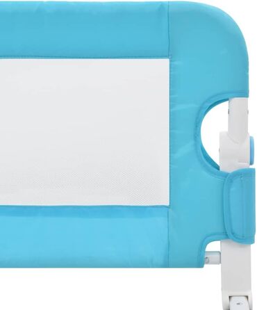 Бортик для ліжка vidaXL 150x42 см, дитячий захист від випадання, поліестер (синій)