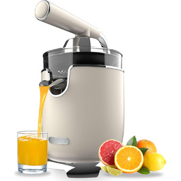 Електрична соковитискачка для цитрусових Cecotec Xqueeze RetroJuice 1000 Green - 1000W, нержавіюча сталь, 2 конуси, зелений (бежевий)