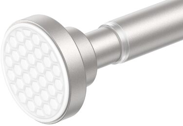 Штанга для штор без свердління AIZESI 113-197 см, телескопічна, для душу/завіси, регульована, діаметр 22 мм, нікель