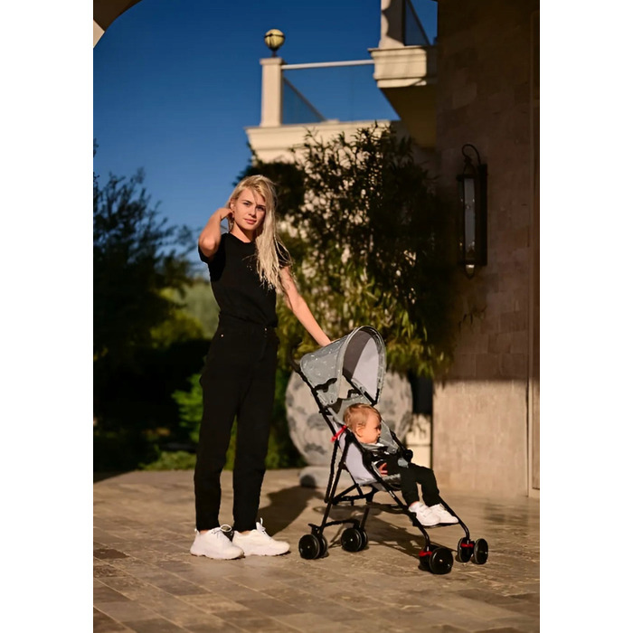 Дитячий візок-парасолька Lorelli VAYA, рожевий (вага 4,40 кг), складаний