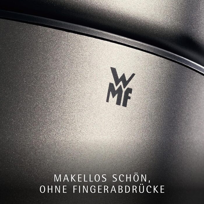 Електричний чайник WMF Lono Silk 1.6 л з нержавіючої сталі, з фільтром від накипу, бездротовий, з поворотним підставою, антижирове покриття, відкривання однією рукою, зовнішній індикатор рівня води