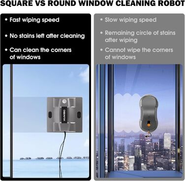 Робот для миття вікон K2 з функцією розпилення, 6000Pa, тихий, для рамових та безрамових вікон, з 4 запасними серветками