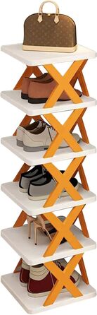 Підставка для взуття Ergocar, компактна, проста в установці, багатофункціональна (6 шарів, помаранчева)