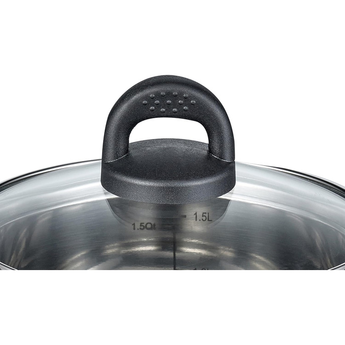 Каструля Fleischtopf 24 см, серія Turmalin, індукційна, з нержавіючої сталі, з мірною шкалою та системою дозування олії