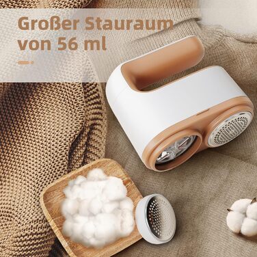 Електричний верстат для гоління CONOPU з USB-C, 12 лез, подвійний дизайн, для всіх типів одягу, 2 змінні леза, щітка для чищення Braun