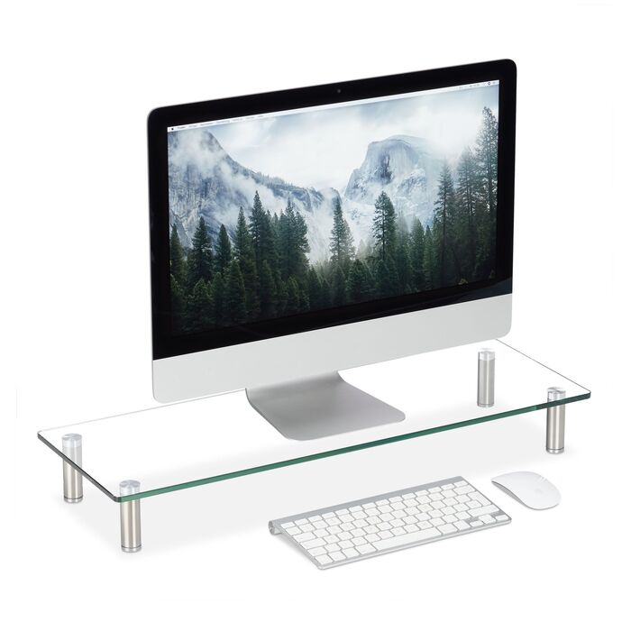 Підставка для монітора Relaxdays зі склом