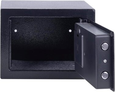 Міні-сейф Donau Tech з цифровим замком та 2 ключами, 4.6L, 23x17x17 см, чорний