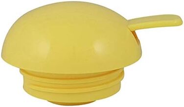 Термос Helios Top Push, жовтий, 1 літр - ізольована канa, пластик